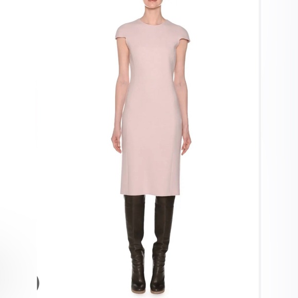 Agnona Cap Sleeve Fitted Cashmere Midi Dress Size 42 - Picture 1 of 11